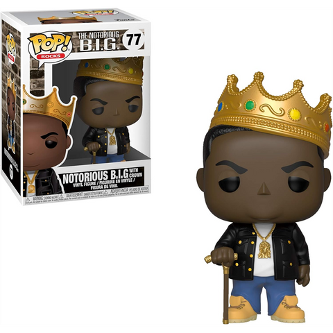 NOTORIOUS B.I.G. - THE NOTORIOUS B.I.G. WITH CROWN - FUNKO POP! ROCKS