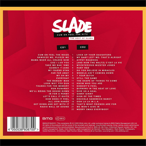 SLADE - CUM ON FEEL THE HITZ: BEST OF SLADE (2020 - 2CD)