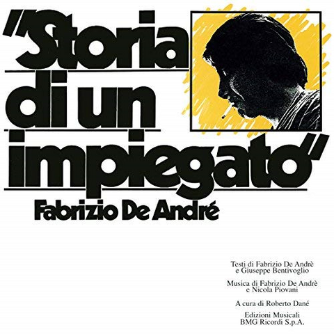 FABRIZIO DE ANDRE' - STORIA DI UN IMPIEGATO (1973 - vinly replica ltd)