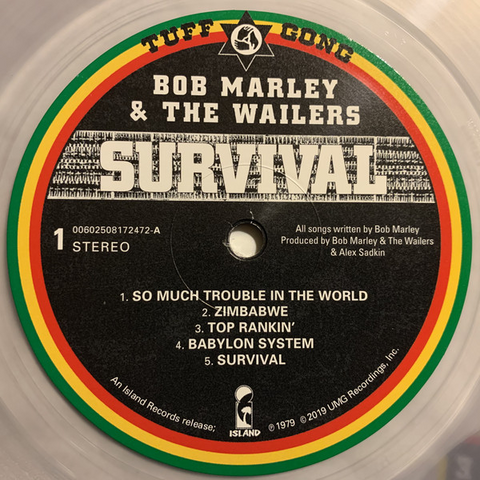 BOB MARLEY & THE WAILERS - SURVIVAL (LP - REM15 - 1979)
