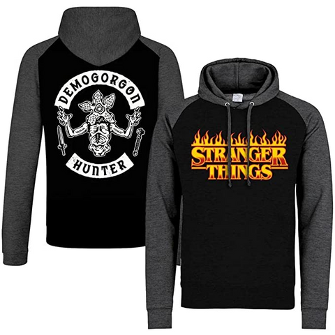 STRANGER THINGS - FLAMING LOGO - UNISEX - M - FELPA GIROCOLLO