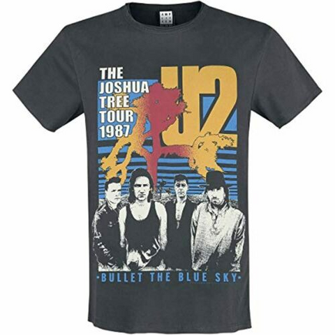 U2 - BULLET THE BLUE SKY - Grigio - (M) - T-Shirt - Amplified
