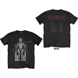 QUEEN - EUROPEAN TOUR 1984 - NERO - (XL) - TSHIRT