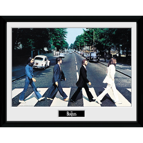 THE BEATLES - ABBEY ROAD (stampa in cornice 30x40cm)