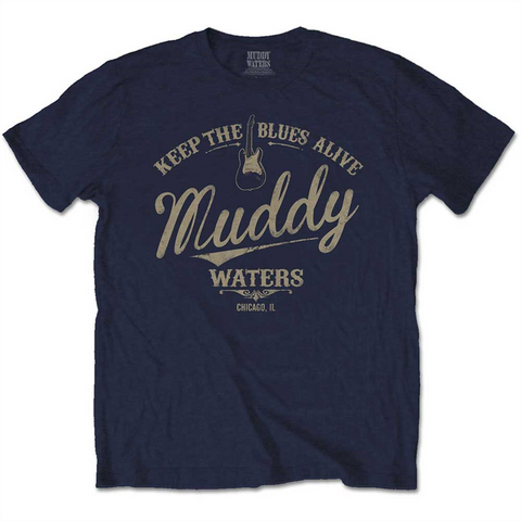 WATERS MUDDY - KEEP THE BLUES ALIVE - Blu - (L) - T-Shirt