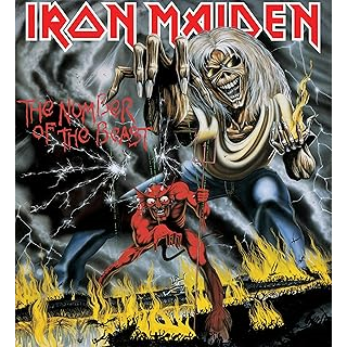 IRON MAIDEN - THE NUMBER OF THE BEAST (LP - REM24 - 1982)