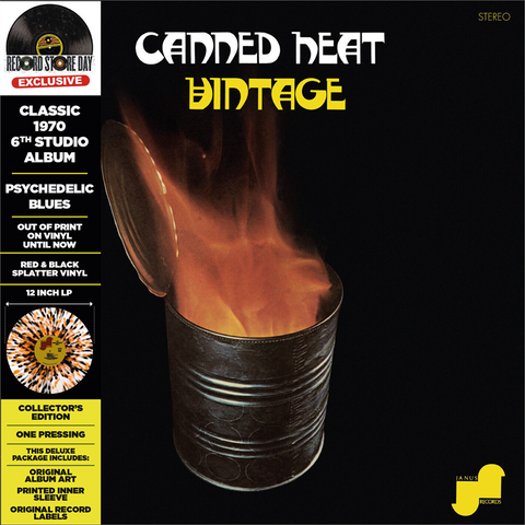 CANNED HEAT - VINTAGE (LP+CD - SPLATTER - RSD'23)