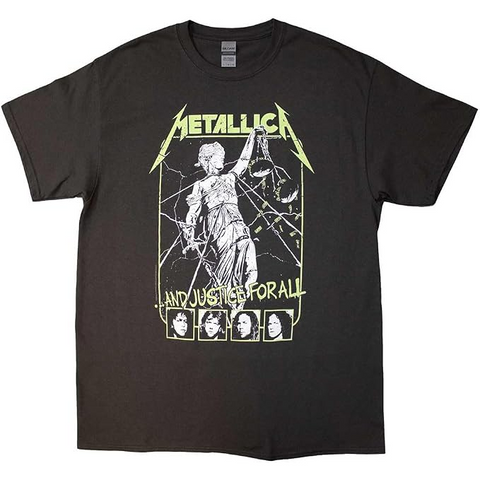 METALLICA - JUSTICE FACES - NERO - L - T-SHIRT
