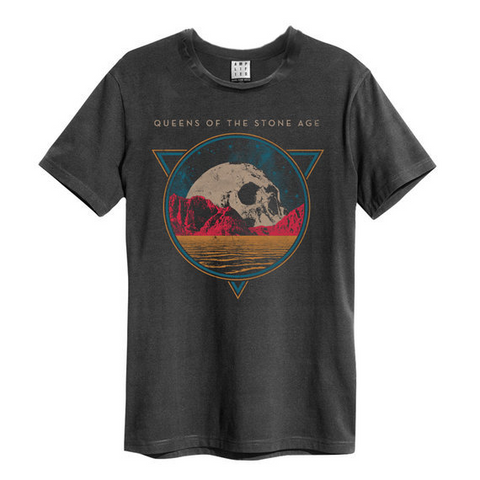 QUEENS OF THE STONE AGE - SKULL PLANET - Grigio - (XL) - T-Shirt - Amplified