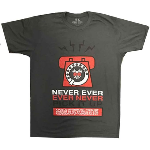 RADIOHEAD - NEVER PICK IT UP - GRIGIO - (S) - TSHIRT