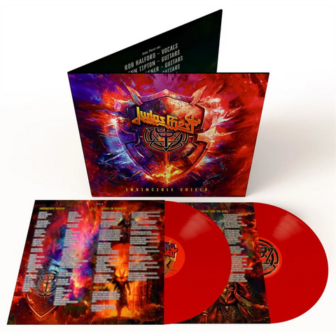 JUDAS PRIEST - INVINCIBLE SHIELD (2LP - ROSSO | INDIE ONLY - 2024)