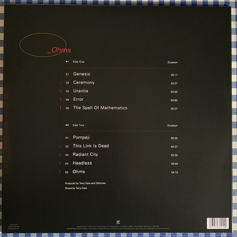 DEFTONES - OHMS (LP - gold indie excl - 2020)