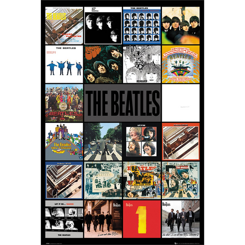 THE BEATLES - 422 - ALBUM COVERS - posterm