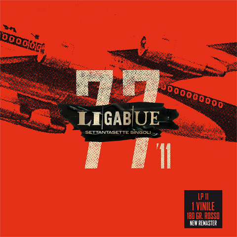 LIGABUE - 77 SINGOLI [LP 11] (2LP - VINILE ROSSO  - 2021)