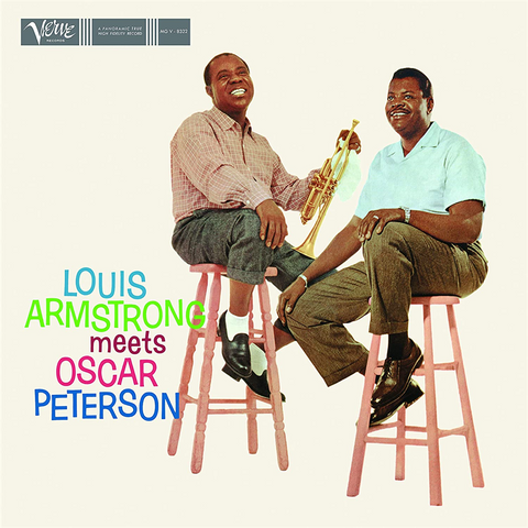LOUIS ARMSTRONG & OSCAR PETERSON - LOUIS ARMSTRONG MEETS OSCAR PETERSON (LP - acoustic sounds - 1957)