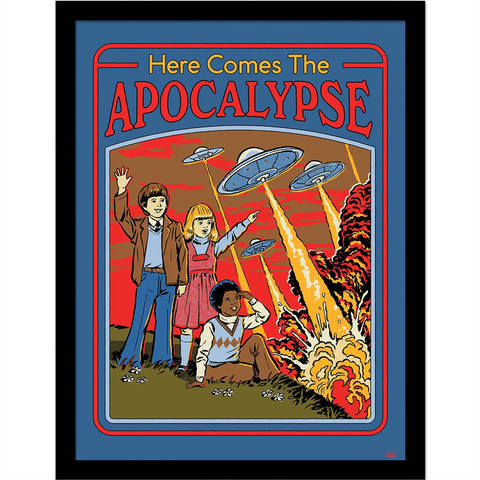 STEVEN RHODES - HERE COME THE APOCALYPSE - STAMPA IN CORNICE | 30X40 CM