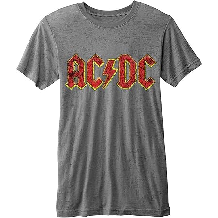 AC/DC - CLASSIC LOGO - GRIGIO - (M) - TSHIRT