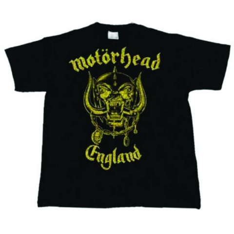 MOTORHEAD - ENGLAND CLASSIC GOLD - UNISEX - (M) - T-SHIRT