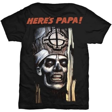 GHOST - HERE'S PAPA - GRIGIO - (M) - T-SHIRT AMPLIFIED