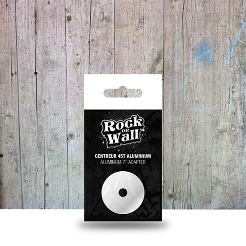 ROCK ON WALL - ACCESSORI VINILE - ADATTATORE 45 GIRI - ALLUMINIO