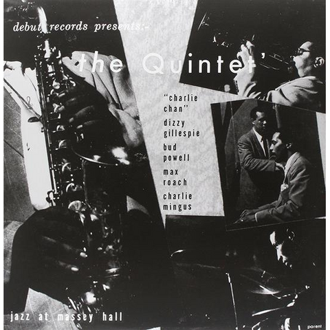 MINGUS ROACH POWELL PARKER GILLESPIE - THE QUINTET JAZZ AT MASSEY HALL (LP - REM23 - 1953)