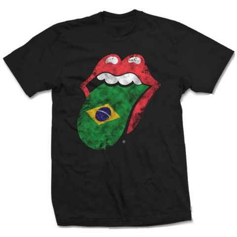 ROLLING STONES - BRAZIL TONGUE - Unixex - (S) - T-Shirt