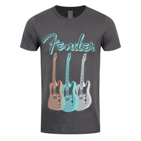 FENDER - TRIPLE GUITAR – nero - t-shirt