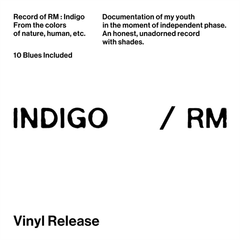 RM - BTS - INDIGO (LP - book edition | indie exclusive - 2023)