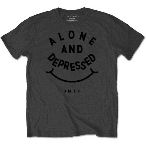 BRING ME THE HORIZON - ALONE & DEPRESSED - GRIGIO - (S) - TSHIRT