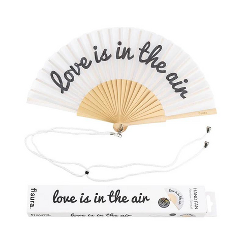 VENTAGLIO - LOVE IS IN THE AIR - BIANCO