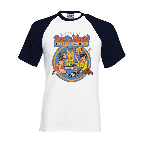 STEVEN RHODES - DEVIL'S MUSIC SING ALONG - Baseball - (XL) - T-Shirt