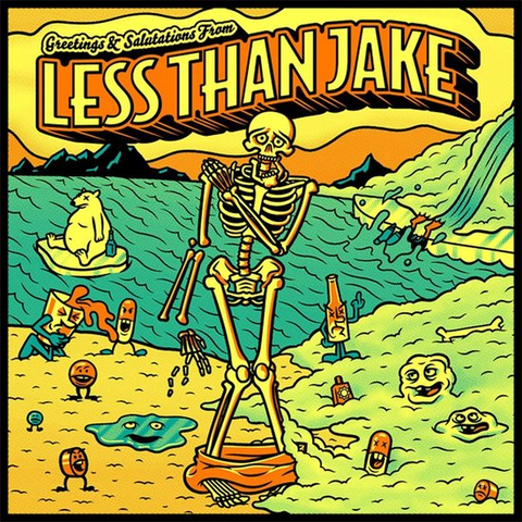 LESS THAN JAKE - GREETINGS & SALUTATIONS (LP - YELLOW SPLATTER | REM’21 - 2012)