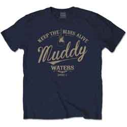 MUDDY WATERS - KEEP THE BLUES ALIVE - BLU - (M) - TSHIRT