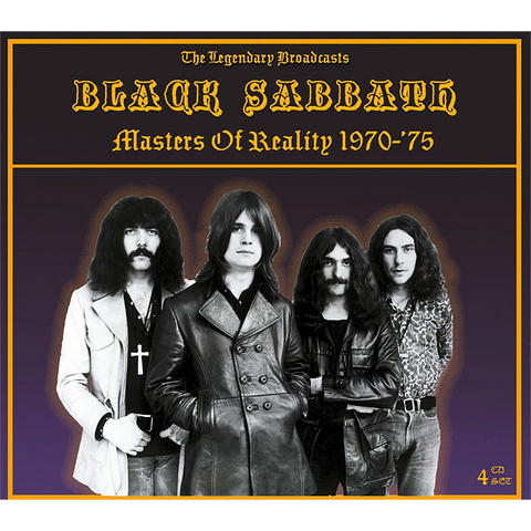 BLACK SABBATH - MASTERS OF REALITY (1970-75 - broadcastings 4cd)