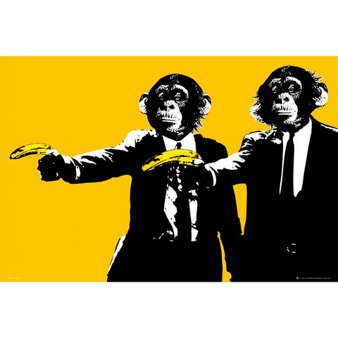MONKEYS - PULP FICTION - 467 - BANANAS - POSTERM