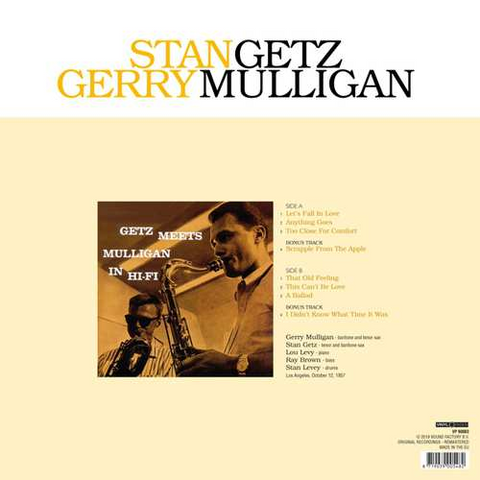STAN GETZ & GERRY MULLIGAN - GETZ MEETS MULLIGAN IN HI-HI (LP - rem’19 - 1957)