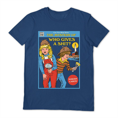 STEVEN RHODES - WHO GIVES A SHIT – NAVY – XL – TSHIRT