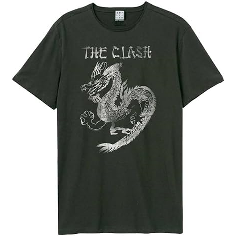 THE CLASH - NEW DRAGON - nero - (L) - T-Shirt - Amplified