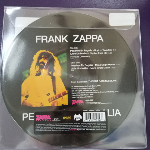 FRANK ZAPPA - PEACHES EN REGALIA (10" - picture - BlackFriday 2019)