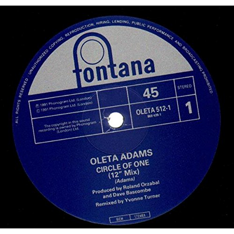 ADAMS OLETA - CIRCLE OF ONE (1990)