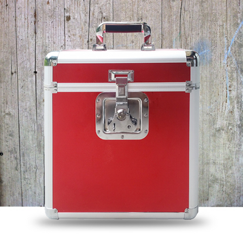 ROCK ON WALL - VALIGIA PORTA VINILI: 25LP - ROSSA / FLIGHT CASE