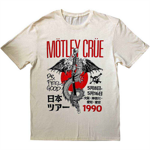 MOTLEY CRUE - DR. FEELGOOD JAPANESE TOUR '90 - natural - (M) - tshirt