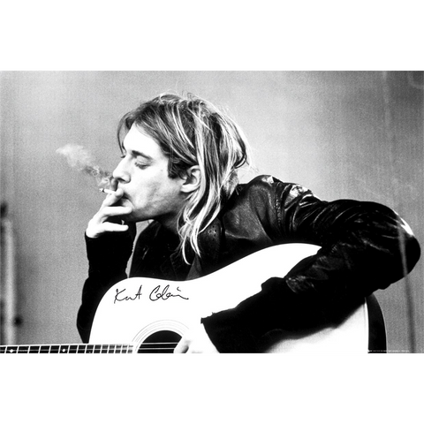 KURT COBAIN - 125 - SMOKING - POSTER - 125