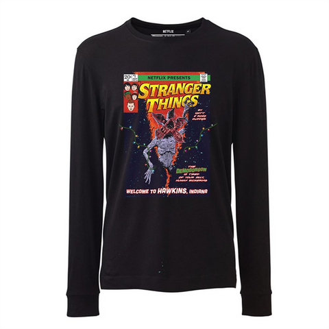 STRANGER THINGS - COMIC COVER - Maglia Maniche Lunghe - T-Shirt