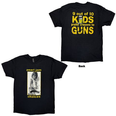 PEARL JAM - CHOICES - NERO - (S) - TSHIRT
