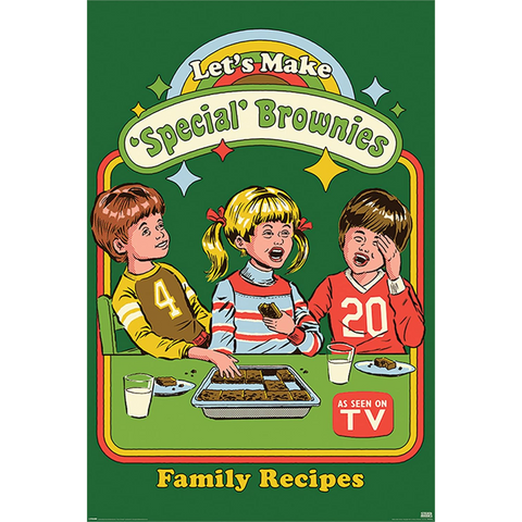 STEVE RHODES - LET'S MAKE SPECIAL BROWNIES - STAMPA IN CORNICE | 30X40 CM