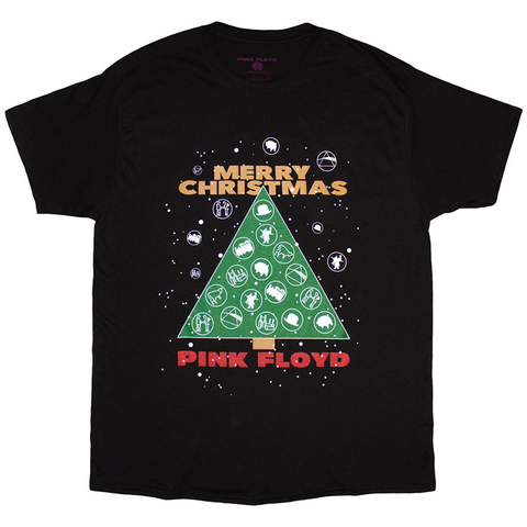 PINK FLOYD - MERRY CHRISTMAS - NERO - (L) - TSHIRT