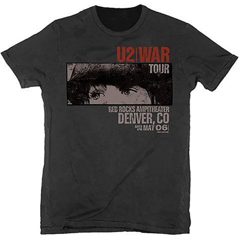 U2 - WAR RED ROCKS - NERO - M - T-SHIRT