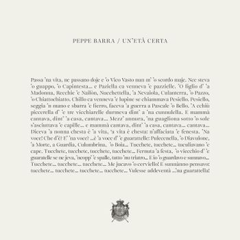 PEPPE BARRA - UN' ETÀ CERTA - LP
