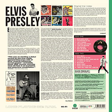 ELVIS PRESLEY - ELVIS PRESLEY (LP - 1956 - transparent green)